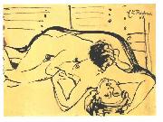 Ernst Ludwig Kirchner Lovers oil painting artist